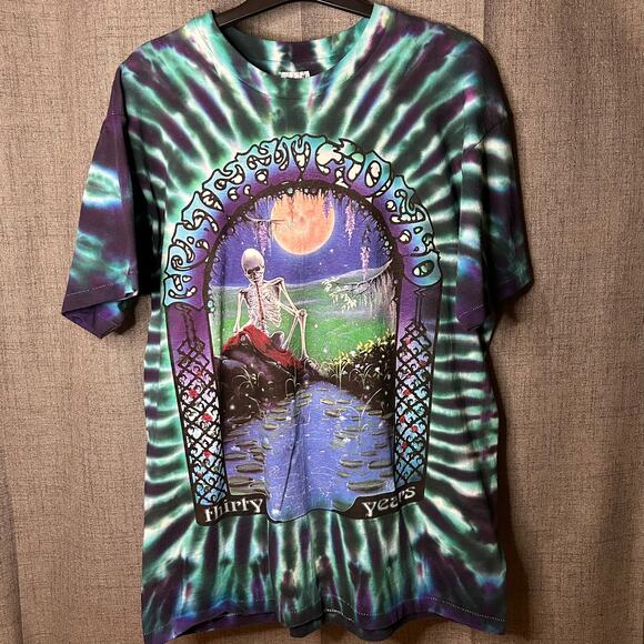 Vintage 1995 Grateful Dead T-shirt Large 90s Anniversary Shirt Single Stitch - Picture 1 of 8